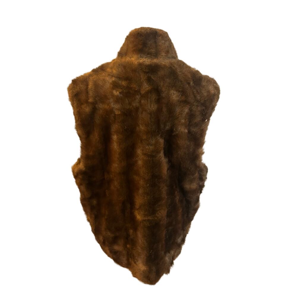 70s Vintage Komitor Faux Fur Vest Made in USA - Picture 6 of 9